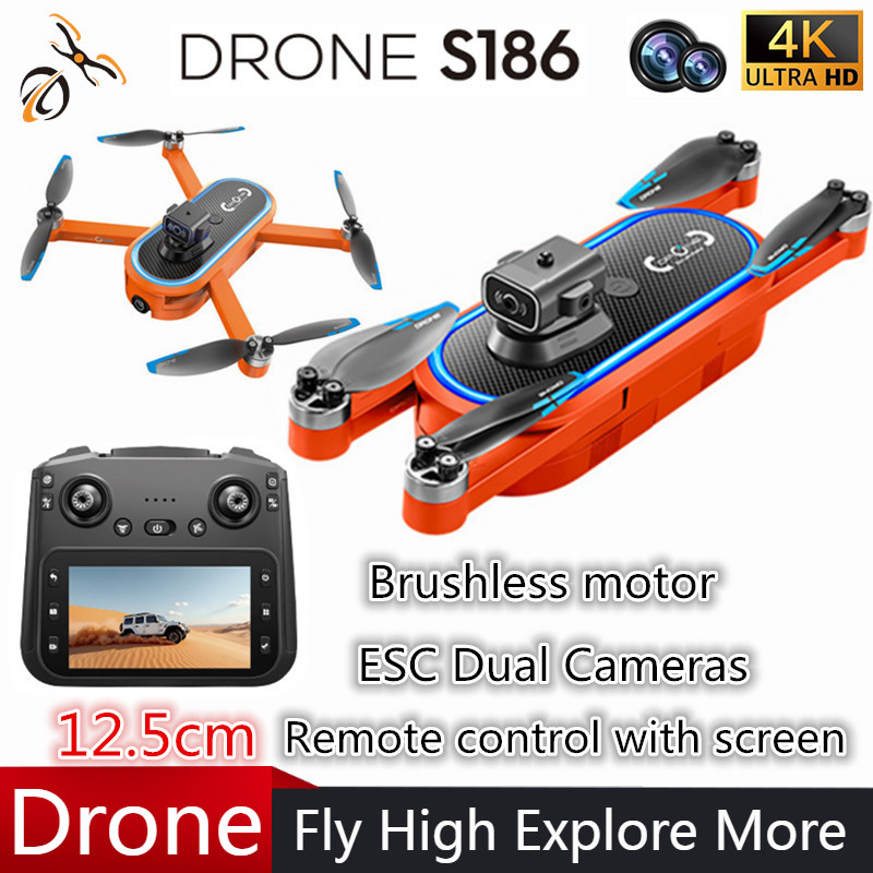 Drone Rc With Screen - Дрон S186 2025 года, профессиональный 4K