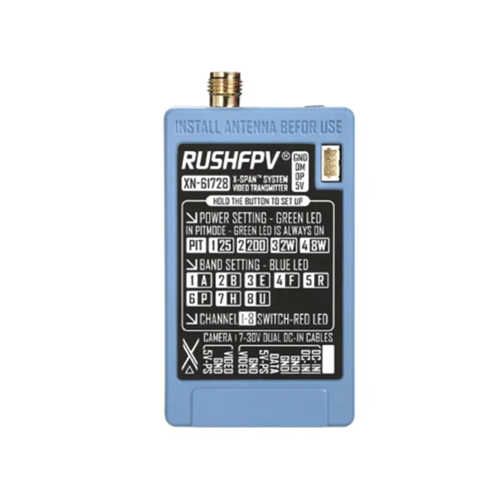 RUSHFPV 6.1‑7.2G 8W X61728 VTX – обзор и цена Drone Rc Airplane