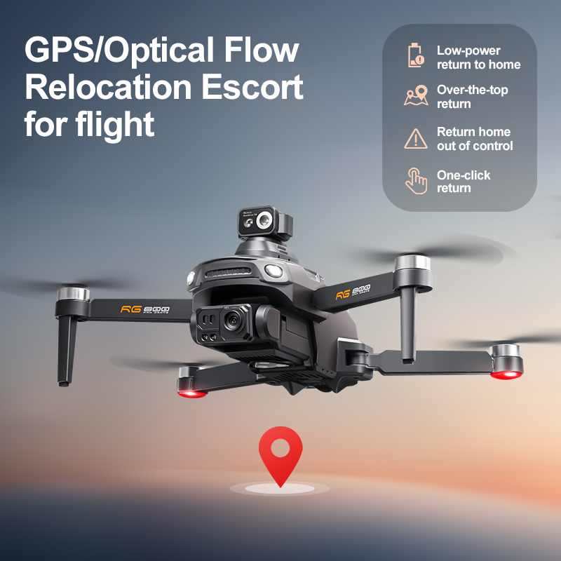 Профессиональный GPS-дрон RG80 – обзор и цена Drone Rc With Screen